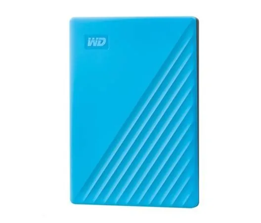 WD My Passport WDBYVG0020BBL - Pevný disk - šifrovaný - 2 TB - externí (přenosný) - USB 3.2 Gen 1 - AES 256 bitů - modrá