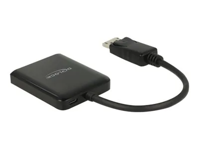 Delock DisplayPort 1.4 Splitter 1 x DisplayPort to 2 x DisplayPort MST - Rozdělovač video / audio - 2 x DisplayPort - desktop