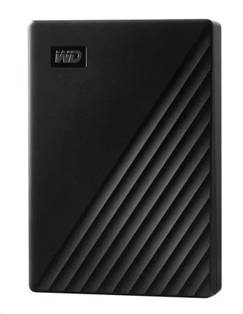 WD My Passport WDBPKJ0050BBK - Pevný disk - šifrovaný - 5 TB - externí (přenosný) - USB 3.2 Gen 1 - AES 256 bitů - černá