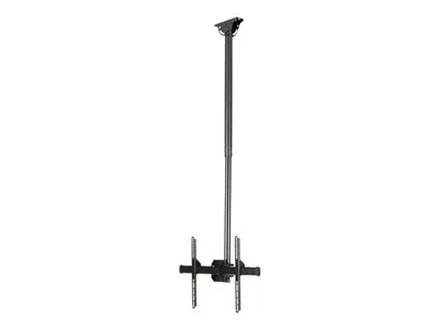 Startech Ceiling TV Mount - 3.5' to 5' Pole - Full Motion - Supports Displays 32? to 75" - For VESA Mount Compatible TVs (FLATPNLCEIL) - Držák - pro plochý panel - ocel - černá - velikost obrazovky: 32"-75" - stropní montáž - pro P/N: HDMIPLATE