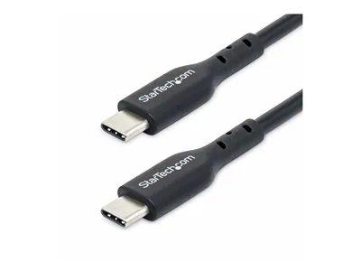 StarTech 3m USB-C Charging Cable, USB C Cable, 60W 3A PD - USB kabel - USB-C (M) do USB-C (M) - USB 2.0 - 5 / 9 / 12 / 15 / 20 V - 3 A - 3 m - neobsahuje halogen, pasivní, USB Power Delivery (60W), podpora Power Delivery 2.0 - černá