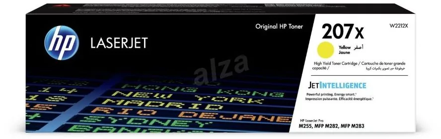 HP 207X - Vysoká výtěžnost - žlutá - originální - LaserJet - kazeta s barvivem (W2212X) - pro Color LaserJet Pro M255dw, M255nw, MFP M282nw, MFP M283fdn, MFP M283fdw