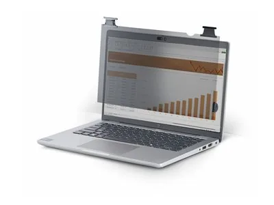 Startech - Filtr pro zvýšení soukromí k notebooku (horizontální) - dvoucestné - lepicí, závesné záložky, otocné závesy - 13.3" - cerná