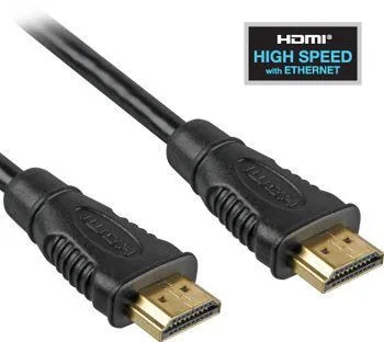 PremiumCord HDMI High Speed + Ethernet kabel, zlacené konektory, 3m