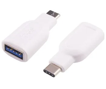 PremiumCord Adaptér USB-C male - USB3.0 A female, kovově šedý, OTG