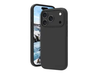 dbramante1928 Monaco - Zadní kryt pro mobilní telefon - kompatibilita s MagSafe - silikon, plast - noční čerň - pro Apple iPhone 17 Pro