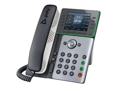 HP Poly Edge E320 - Telefon VoIP - s rozhraní Bluetooth - 3-cestný možnost volání - SIP - půlnoční modř, bílá