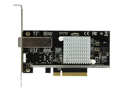 Startech 10G Network Card - MM/SM - 1x Single 10G SPF+ slot - Intel 82599 Chip - Gigabit Ethernet Card - Intel NIC Card (PEX10000SFPI) - Sítový adaptér - PCIe 2.0 x8 - 10GbE - 10GBase-LR, 10GBase-SR, 10GBase-LRM - cerná - pro P/N: SFP10GBBXDST, SFP10GBBXU