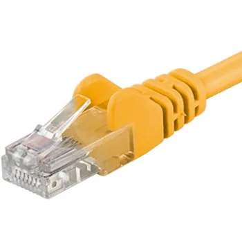 PremiumCord Patch kabel Cat5E UTP, délka 5m, žlutá