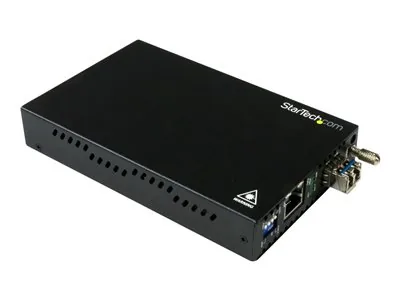 Startech Singlemode (SM) LC Fiber Media Converter for 1Gbe Network - 10km - Gigabit Ethernet - 1310nm - with SFP Transceiver (ET91000SM10) - Konvertor médií s optickými vlákny - 1GbE - 100Base-LX, 1000Base-T - RJ-45 / jednoduchý režim LC - až 10 km - 1310