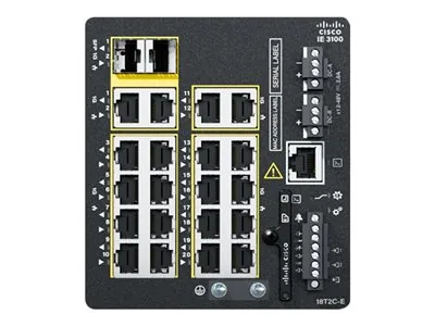 Cisco Catalyst IE3100 Rugged Series - Network Essentials - přepínač - řízený - 18 x 10/100/1000 + 2 x combo Gigabit - lze montovat na konzolu DIN
