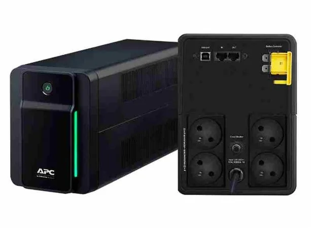 APC Back-UPS BX Series BX1200MI-FR - UPS - AC 230 V - 650 watt - 1200 VA - 9 Ah - USB - výstupní konektory: 4 - černá