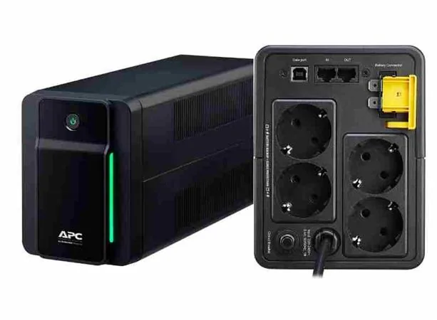 APC Back-UPS BX Series BX950MI-GR - UPS - AC 230 V - 520 watt - 950 VA - 9 Ah - výstupní konektory: 4