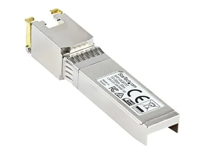 Startech MSA Uncoded Compatible SFP+ Module, 10GBASE-T, SFP to RJ45 (Copper) for Cat6 and Cat5e, 10GE Gigabit Ethernet SFP+, RJ-45 (Copper) 30m, 10Gbps Transceiver SFP+ Copper Module - Lifetime Warranty (SFP10GBTST) - Modul SFP+ vysílače - 10GbE - 10GBase