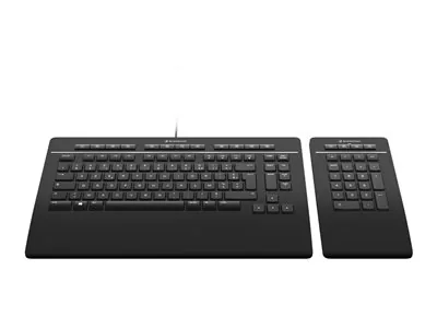 3Dconnexion Keyboard Pro with Numpad - Sada klávesnice a numerické podložky - USB - QWERTY - US mezinárodní