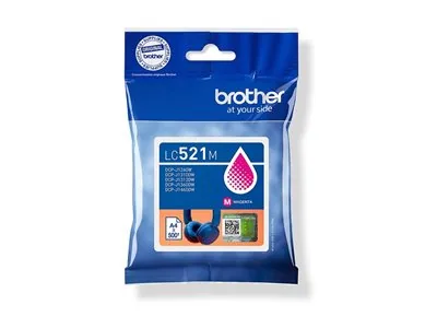 Brother LC521M - Purpurová - originální - polštárový balícek - inkoustová cartridge - pro Brother DCP-J1260W, DCP-J1310DW, DCP-J1313DW, DCP-J1460DW
