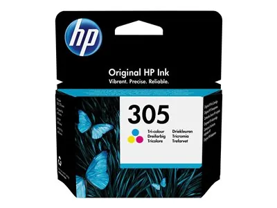 HP 305 - 4.48 ml - barva (azurová, purpurová, žlutá) - originální - inkoustová cartridge - pro Deskjet 23XX, 27XX, 28XX, 41XX, 42XX; DeskJet Plus 41XX; ENVY 60XX, 64XX; ENVY Pro 64XX