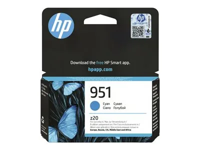 HP 951 - 9 ml - azurová - originální - Officejet - inkoustová cartridge - pro Officejet Pro 251dw, 276dw, 8100 ePrinter, 8600 Premier, 8610, 8620, 8640