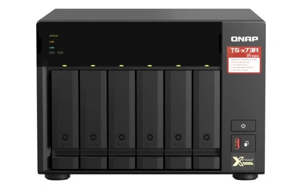 QNAP TS-673A-8G (Ryzen 2,2GHz 8GB RAM 6x SATA 2x M.2 NVMe slot 2x 2,5GbE 2x PCIe 4x USB)