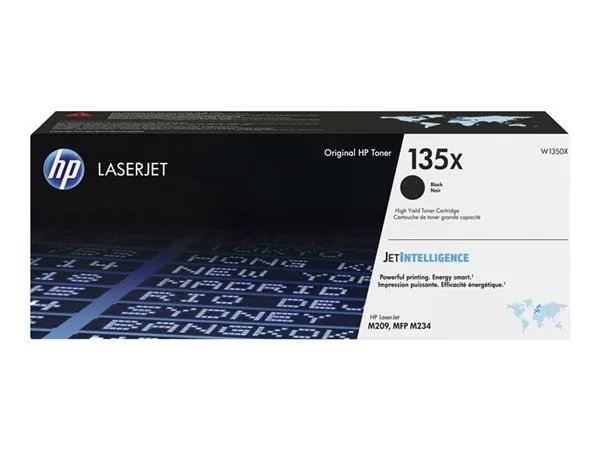 HP 135X - Vysoká výtěžnost - černá - originální - LaserJet - kazeta s barvivem (W1350X) - pro LaserJet M209, MFP M234