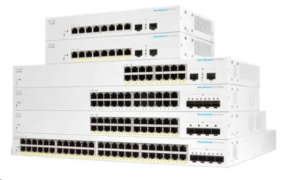 Cisco Business 220 Series CBS220-16T-2G - Přepínač - inteligentní - 16 x 10/100/1000 + 2 x Gigabit SFP (uplink) - Lze montovat do rozvaděče