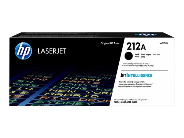 HP 212A - Černá - originální - LaserJet - kazeta s barvivem (W2120A) - pro Color LaserJet Enterprise M555, MFP M578; LaserJet Enterprise Flow MFP M578