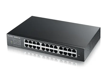 Zyxel GS1900 Series GS1900-24E - Přepínač - inteligentní - 24 x 10/100/1000 - Lze montovat do rozvaděče, pro připevnění na zeď - pro USG Flex 100