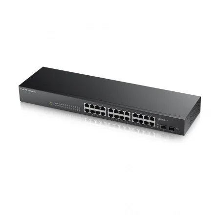 Zyxel GS1900-24 - Přepínač - inteligentní - 24 x 10/100/1000 + 2 x Gigabit SFP (uplink) - desktop, Lze montovat do rozvaděče