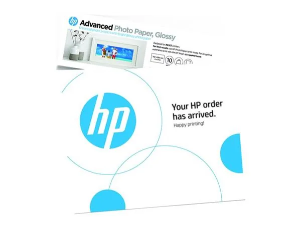 HP Advanced - Lesklý - 10,5 mil. - 102 x 305 mm - 250 g/m? - 65 libry - 10 listy fotografický papír - pro ENVY Inspire 7920e