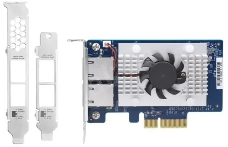 QNAP QXG-10G2T-X710 - dvouportová rozšiřující 10GbE (Intel X710) karta pro PC i QNAP NAS