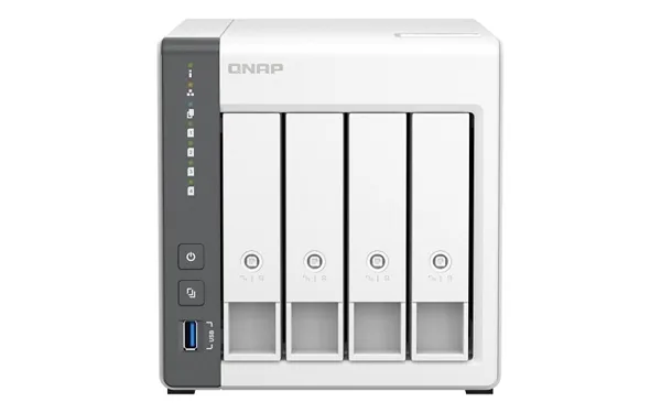 QNAP TS-433-4G (2.0GHz 4GB RAM 4x 3.5-inch SATA 1x 2.5 GbE 1x USB 3.2 2x USB 2.0)