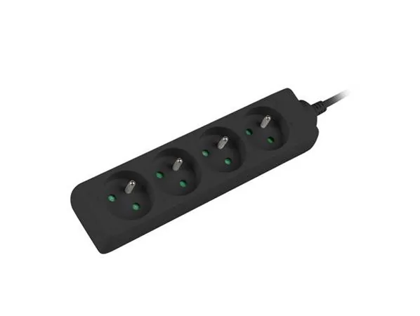 LANBERG Prodlužovací přívod 1.5M 4X klasická zásuvka měď kabel černý