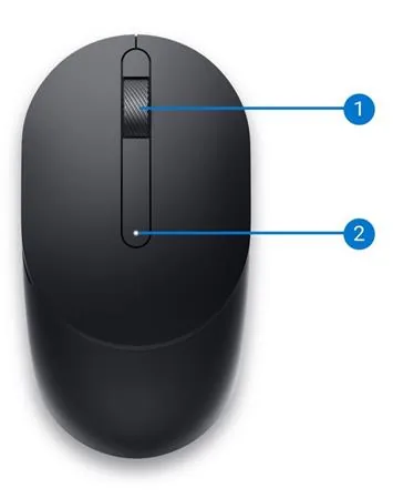 Dell MS300/Kancelářská/Optická/4 000 DPI/Bezdrátová USB/Černá