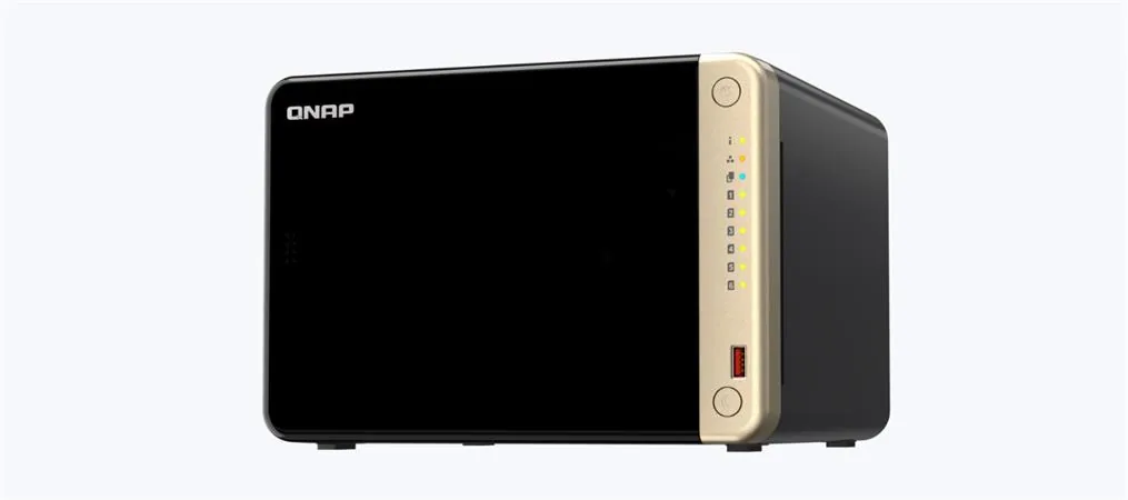 QNAP TS-664-8G (4core 2,9GHz, 8GB RAM, 6xSATA, 2x M.2 NVMe slot, 1xPCIe, 1xHDMI 4K, 2x2,5GbE, 4xUSB)