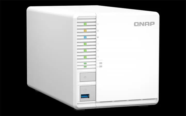 QNAP TS-364-8G (4core 2,9GHz, 8GB RAM, 3x SATA, 2x M.2 NVMe sloty, 3x USB, 1x 2,5GbE, 1x HDMI 1.4b)
