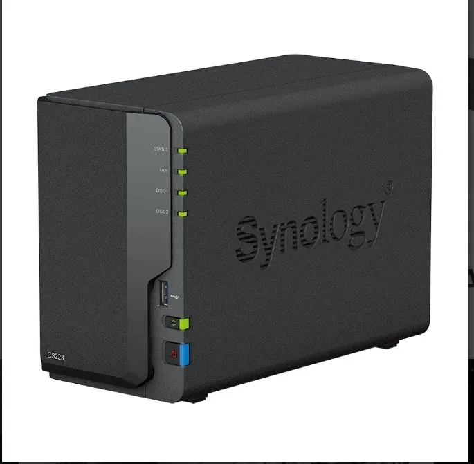 Synology Disk Station DS223 - Server NAS - 2 zásuvky - SATA 6Gb/s - RAID 0, 1, JBOD - RAM 2 GB - Gigabit Ethernet - iSCSI podpora