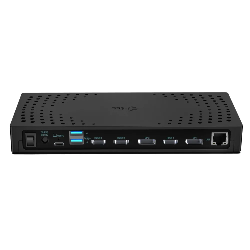 i-tec USB 3.0 / USB-C / Thunderbolt, 3x 4K Docking Station Gen 2, Power Delivery 100W
