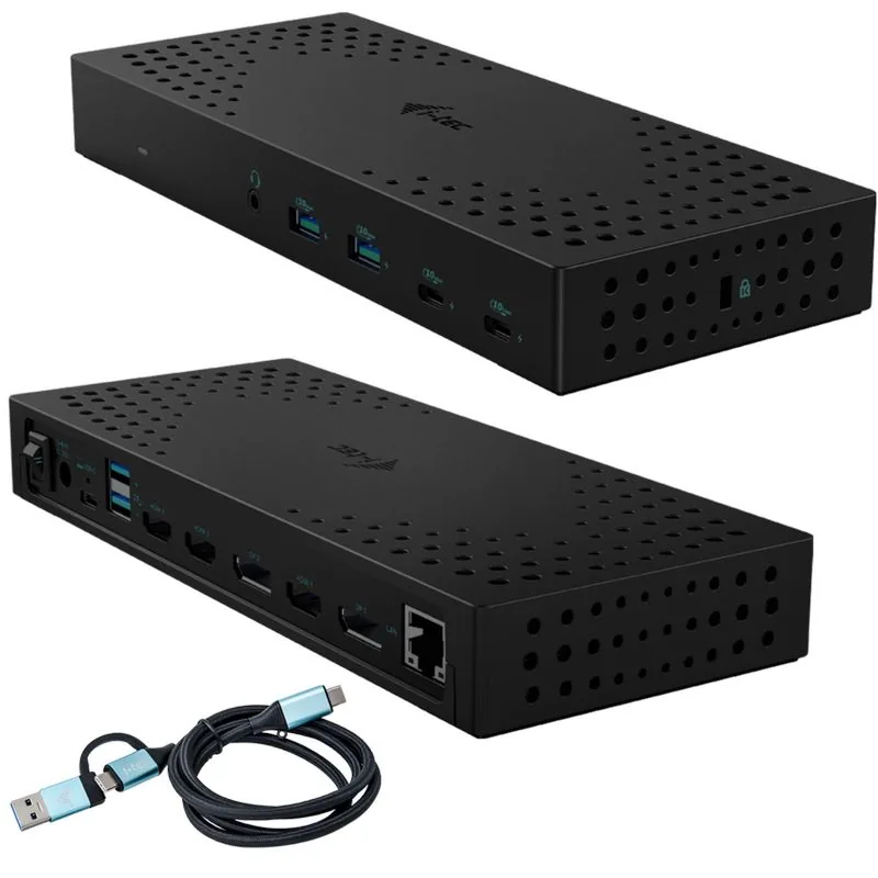 i-tec USB 3.0 / USB-C / Thunderbolt, 3x 4K Docking Station Gen 2, Power Delivery 100W