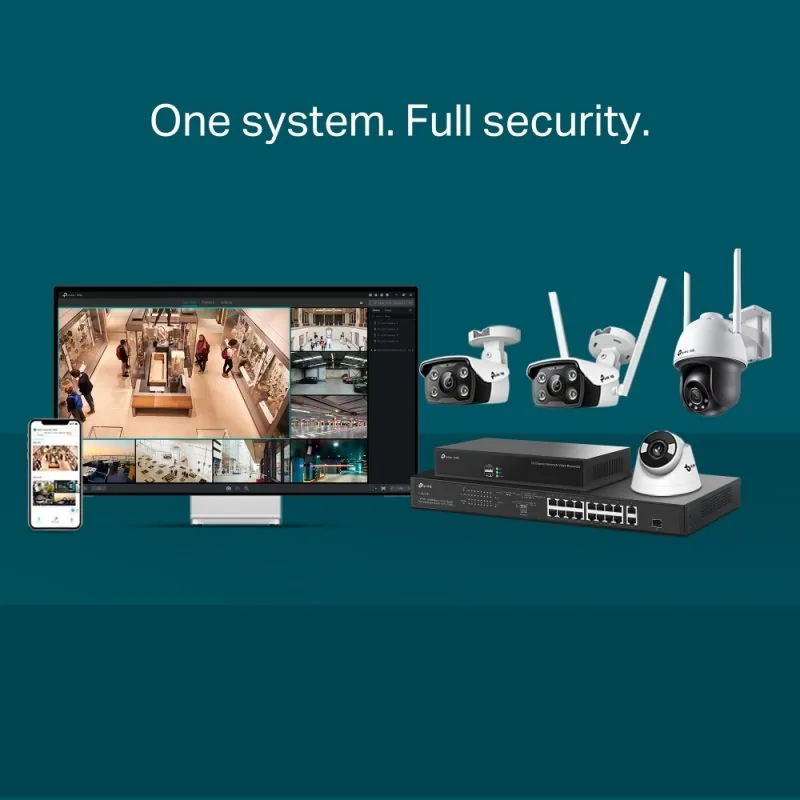 TP-Link VIGI C340 V1 - Síťová bezpečnostní kamera - bullet - venkovní - odolná vůči povětrnostním vlivům - barevný (Den a noc) - 2560 x 1440 - úchyt M12 - pevné ohnisko - audio - LAN 10/100 - H.264, H.265, H.265+, H.264+ - DC 12 V