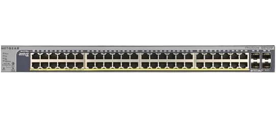 NETGEAR Smart GS752TPP - V3 - přepínač - L3 Lite - inteligentní - 48 x 10/100/1000 (PoE+) + 4 x gigabitů SFP - Lze montovat do rozvaděče - PoE+ (760 W)