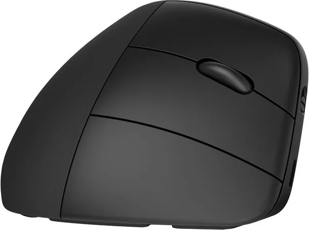 HP 925 - Vertikální myš - ergonomický - 6 tlačítka - bezdrátový - Bluetooth 5.3, 2.4 GHz - bezdrátový přijímač USB - černá - 100% papírový obal