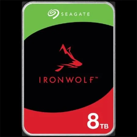 Seagate IronWolf ST8000VN002 - Pevný disk - 8 TB - interní - 3.5" - SATA 6Gb/s - vyrovnávací paměť: 256 MB - s 3 roky Seagate Rescue Data Recovery