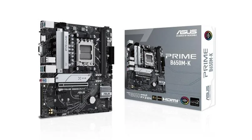MB ASUS Prime B650M-K AM5 2xDDR5 M.2 HDMI D-sub mATX