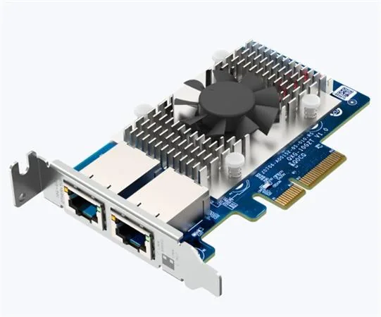 QNAP QXG-10G2T - dvouportová rozšiřující 10GbE karta (Aquantia AQC107) pro PC i QNAP NAS, LP