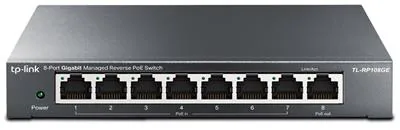 TP-link RP108GE Switch 8G Omada Reverse PoE, 7x PoE in, 1x PoE out, Desktop