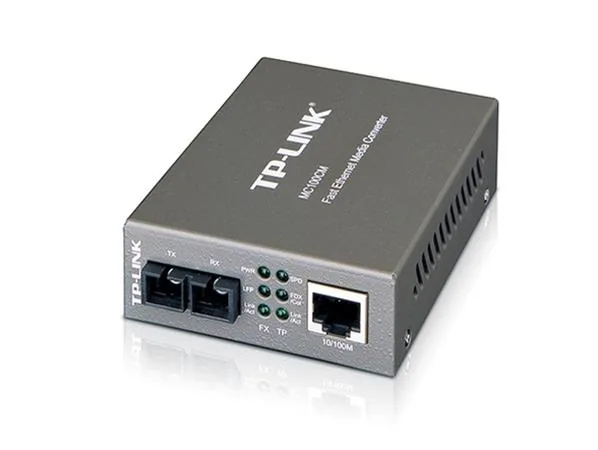 TP-Link MC100CM - Konvertor médií s optickými vlákny - 100Mb LAN - 10Base-T, 100Base-FX, 100Base-TX - RJ-45 / SC několik režimů - až 2 km - 1310 nm