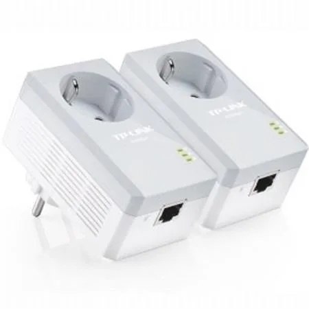 TP-Link TL-PA4010PKIT AV500+ Powerline Kit with AC Pass Through - Sada napájecího adaptéru HomePlug AV (HPAV) - zapojitelný do zdi (balení 2)
