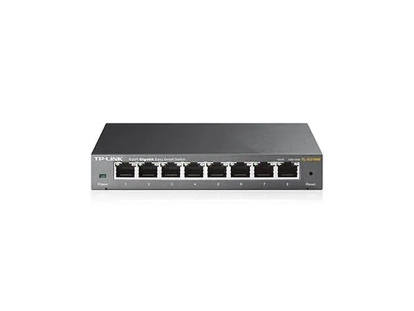 TP-Link JetStream TL-SG108E Easy Smart Switch - Přepínač - řízený - 8 x 10/100/1000 - desktop