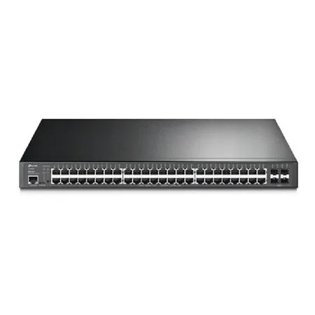 TP-Link JetStream TL-SG3452P V3.26 - Přepínač - L2+ - řízený - 48 x 10/100/1000 (PoE+) + 4 x gigabitů SFP - Lze montovat do rozvaděče - PoE+ (384 W)
