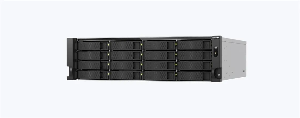 QNAP TS-h1677AXU-RP-R7-32G (Ryzen Pro 5,3GHz, ZFS, 32GB DDR5 RAM, 16x SATA, 2x 2,5GbE, 2x 10GbE)